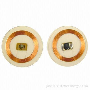 ID key tag, transparent and with glue at backside